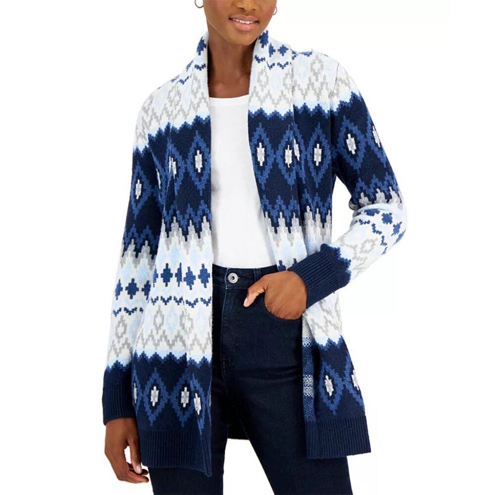 Style & Co: Women's Cozy Fairisle Cardigan